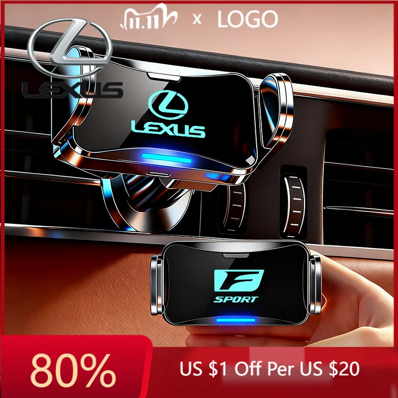 

2026 Hot Interior Stickers Car Specific Bracket Auto Navigation Phone Holder Accessories For Lexus F SPORT ES RX NX LS UX LM LX