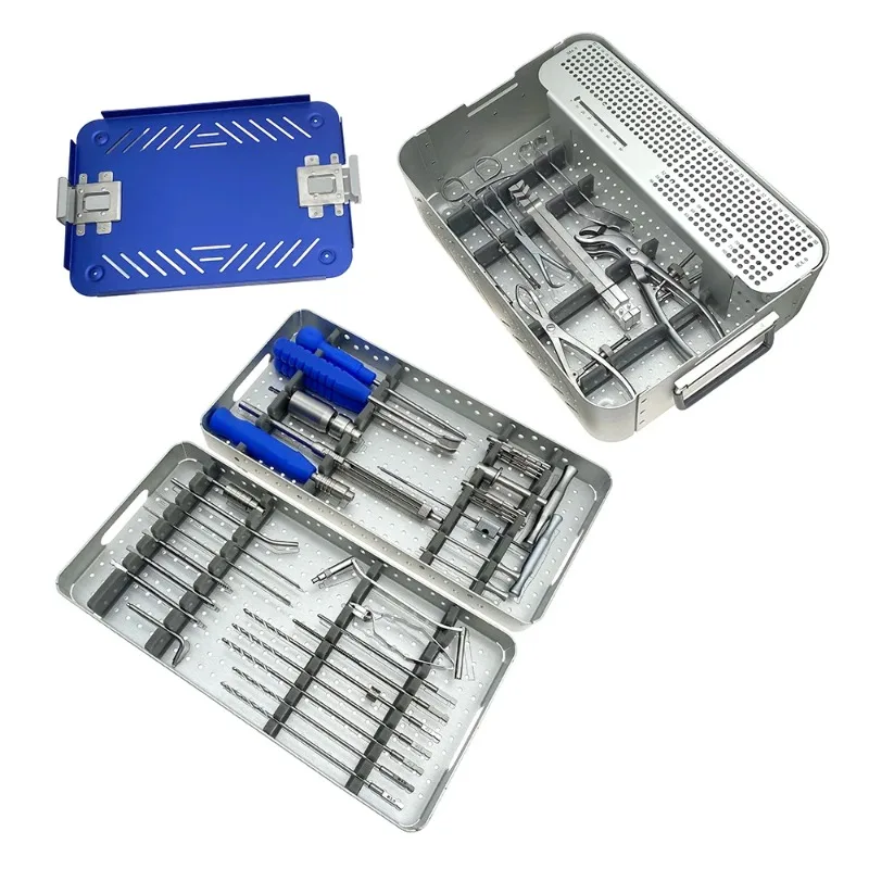 Orthopedic Upper Limb Locking Plate Instrument Kit A0 Fracture Surgical Stainless Steel Instruments