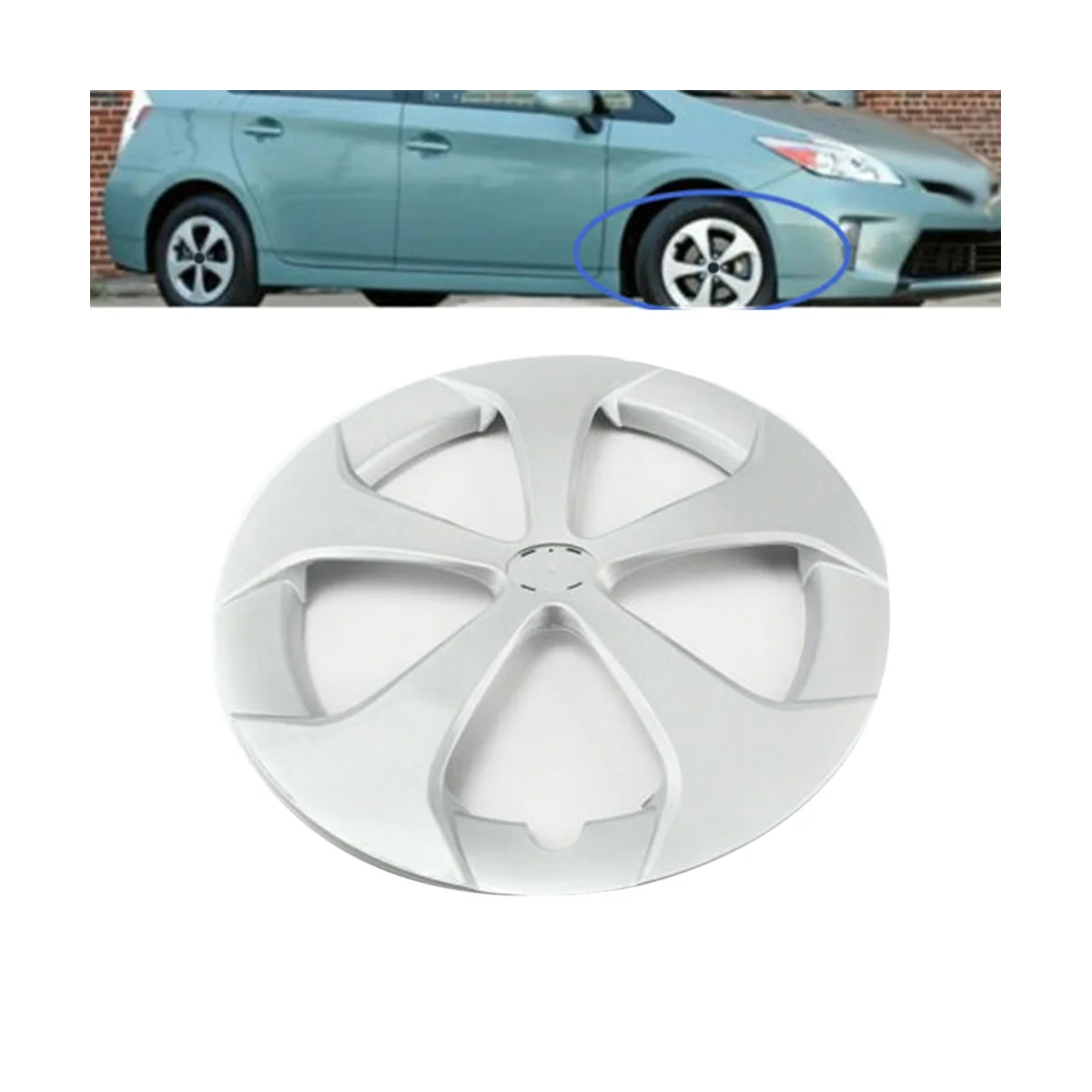 2PCS 16 Inch Car Wheel Cover Hub Cap Replacement for Toyota Prius 2012 2013 2014 2015