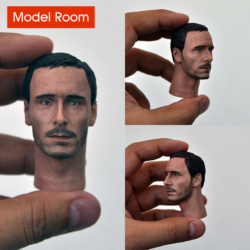 1/6 Scale Michael Fassbender Head Sculpt Carving Model for 12