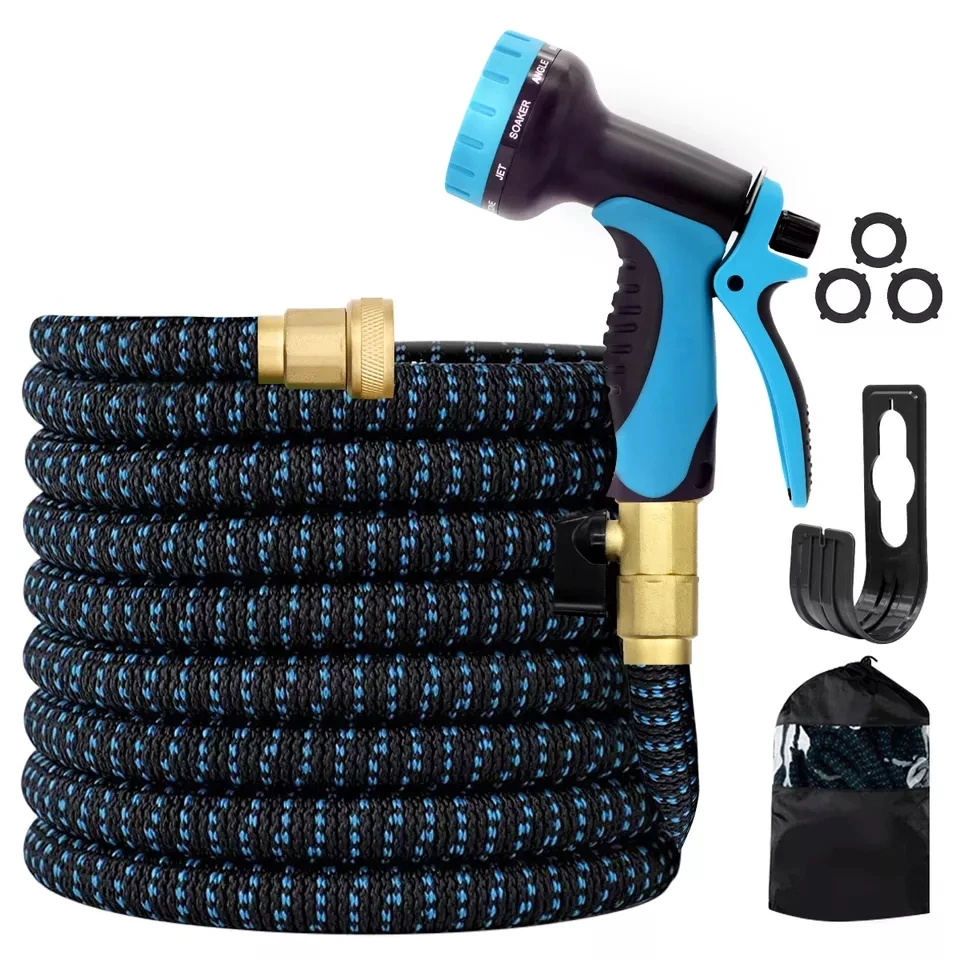 

25FT-100FT Garden Hose Flexible Expandable Hose Garden Water Hose Magic Watering Hose Car Washing Hose Pipe With Spray Gun