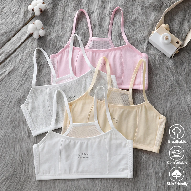 Girls' Underwear for Developmental Stage Elementary School Students Summer Lightweight Junior High School Girl's Bralette with A