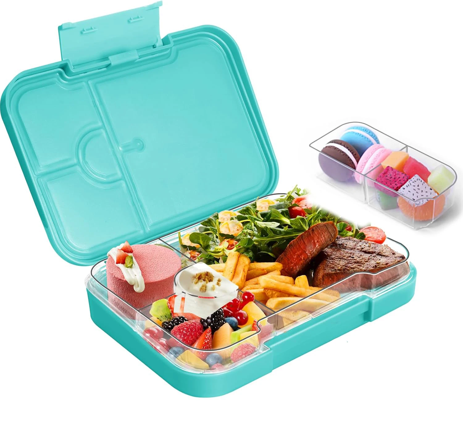 Kids Bento Box, Lunch Containers for School, Kids Lunch Box for School with 4/6 Compartments, BPA-Free Bento Lunch Box for Kids