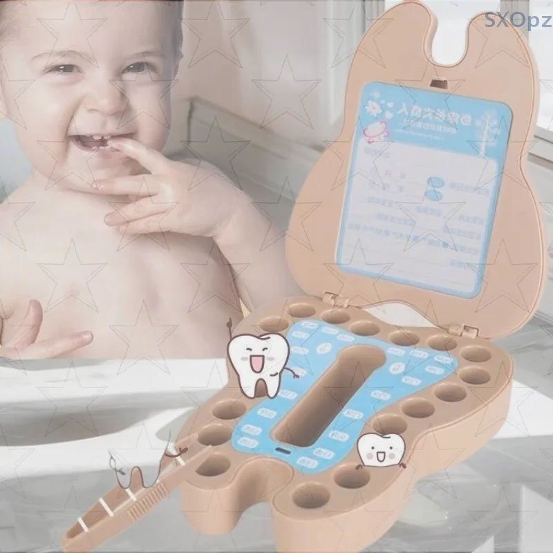 

Коллекционная коробка для хранения детских зубов, идеально подходит для мальчиков и девочек, держатель для хранения детских зубов