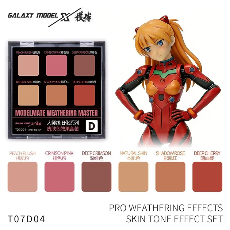 Galaxy T07D01-T07D06 6 Farben Weathering Master Pastellpulver-Set für Gunpla Militärmodell Figuren Diorama Realistische Effekte DIY – Detail 13