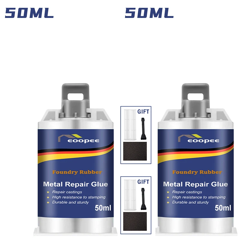 Hochfester Epoxidkleber für die Metallreparatur, hitze- und kältebeständiger Schweißkleber, Leckreparaturwerkzeug, Metallreparaturpaste, 15 g/50 ml/100 ml