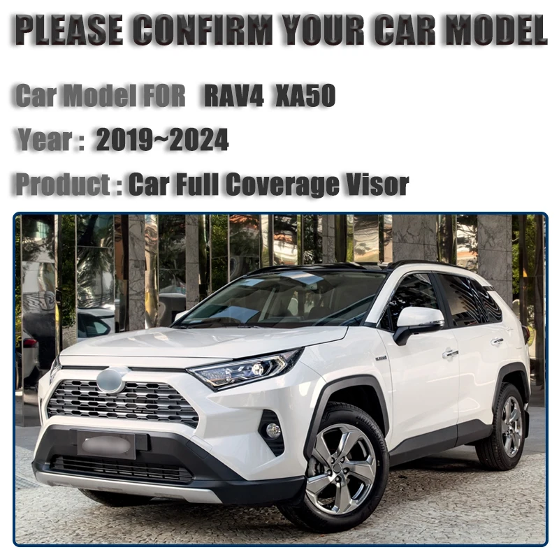 Car Sunshade For Toyota RAV4 AX50 2019~2024 2021 Accessories 2023 Sunscreen Anti-UV Window Visor Sun Blinds Cover Interior Parts