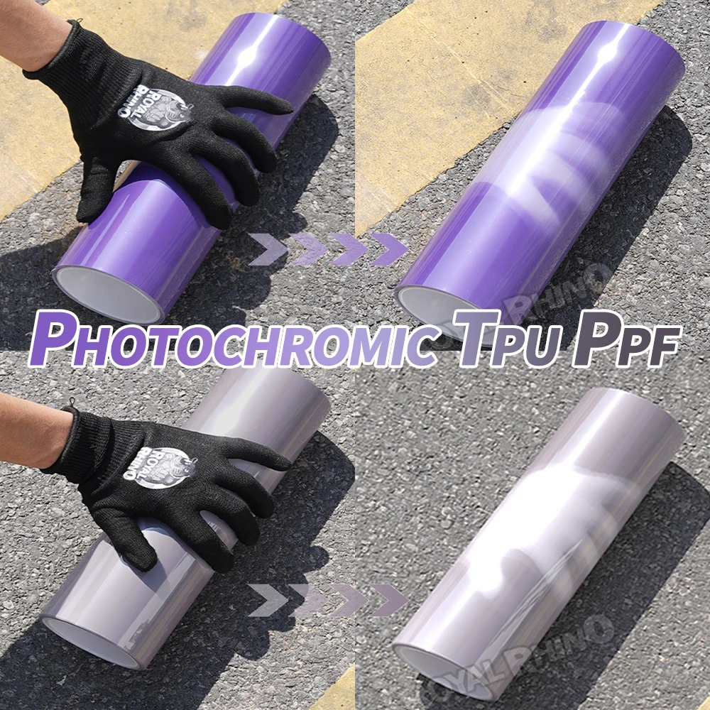 

Photochromic TPU PPF Light Film Smart UV Color Change Headlight Protection Sticker Anti-Scratch