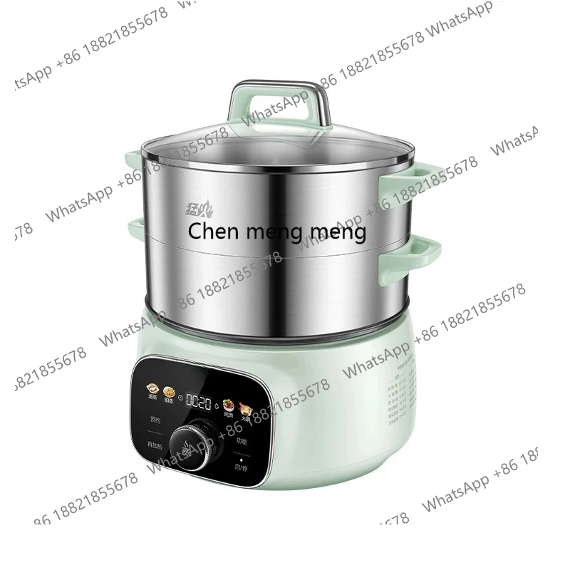 

Steamer Electric Steamer Household Multifunctional Three-layer Stainless Steel Automatic Stewing and Cooking Integrated Pot
