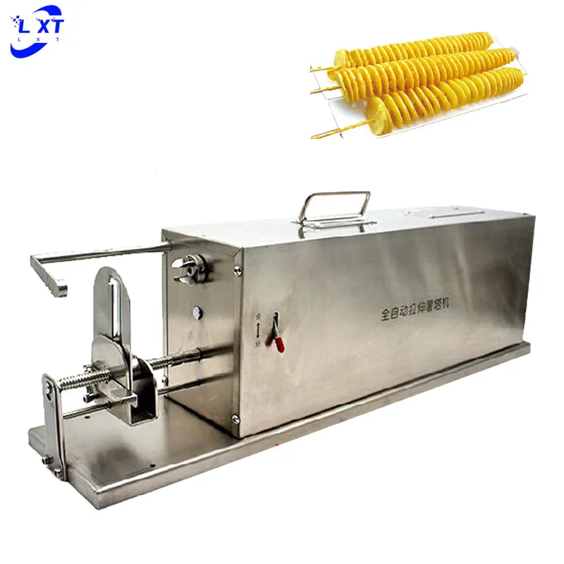 Stainless Steel Electric Potato Tower Machine Automatic Stretching Potato Chip Machine