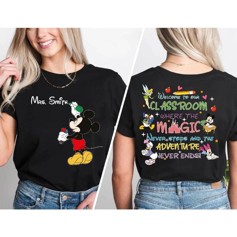 

Mickey Mouse Teacher Shirt, Disney School Teacher T-shirt, Welcome To Our Classroom T-shirt, Magic Teacher's Life Shirt