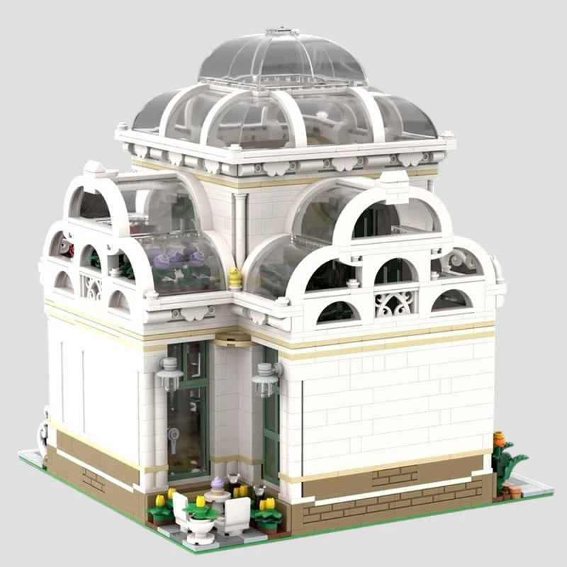 

2932PCS MOC-239637 NEW Corner Botanical Garden City Street View Series Model Building Blocks Bricks DIY Creative Toy Kids Gift