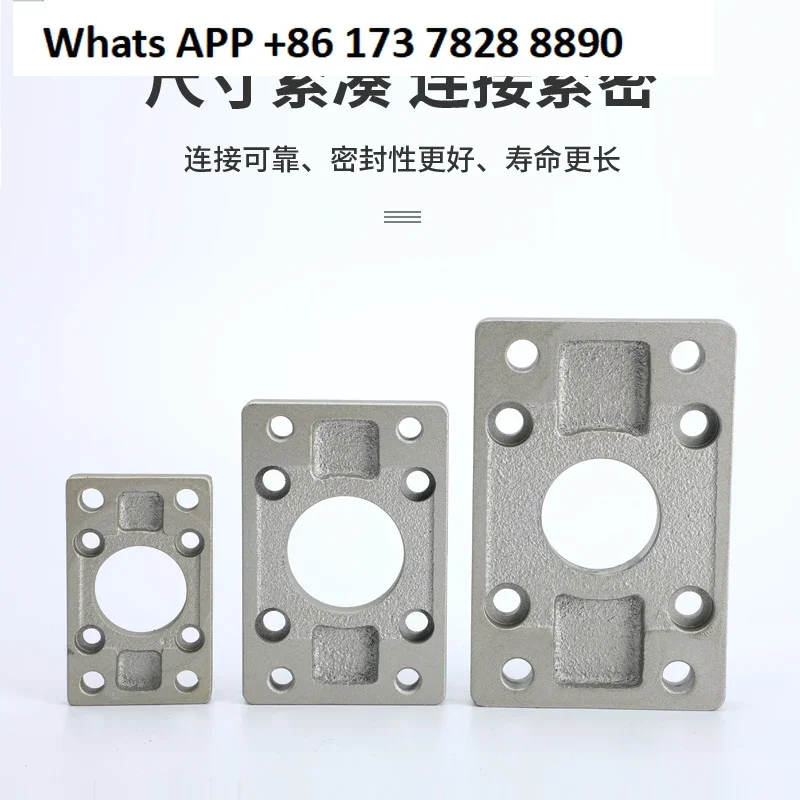 2PCS SMC Cylinder FA Flange Plate MBB Standard Cylinder Accessories Series 32/40/50/60/80/100 FA Cast Steel