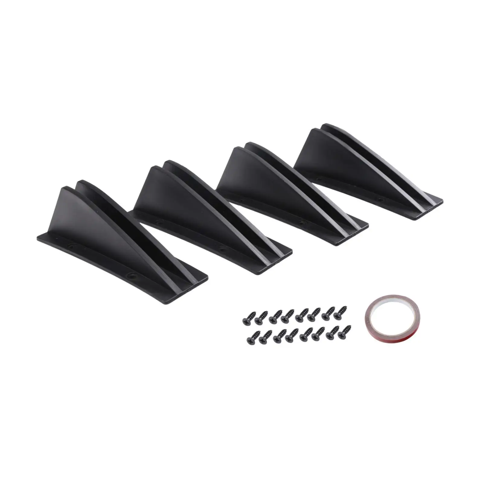 

4x Generic Rear Diffuser Wing Spoiler Tailgate Lightweight Car Rear Spoiler