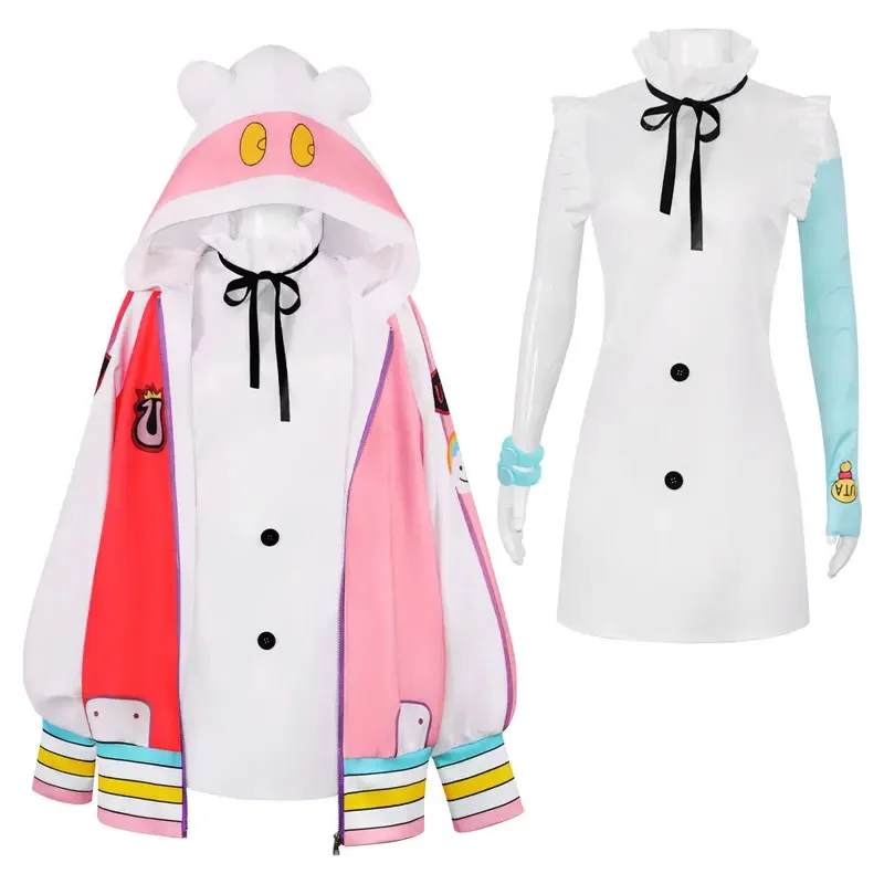 2025 aaa Anime and TV "One Piece: Red-Haired Diva" cosplay clothing set Uta costume accessories Luffy Christmas party girl gifts