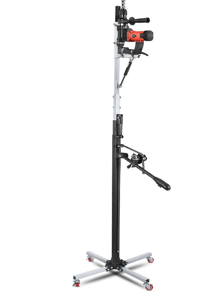 Telescopic Hammer Drill Support Stand, Thickened Ceiling Drilling Bracket for Rebar Punching & Hole Drilling