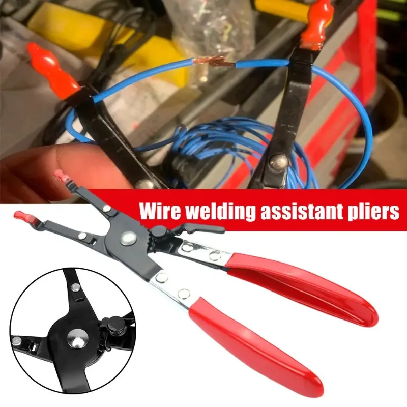 Universal Car Vehicle Soldering Aid Pliers Hold 2 Wires Innovative Car Repair Tool Garage Tools Wire Welding Clamp