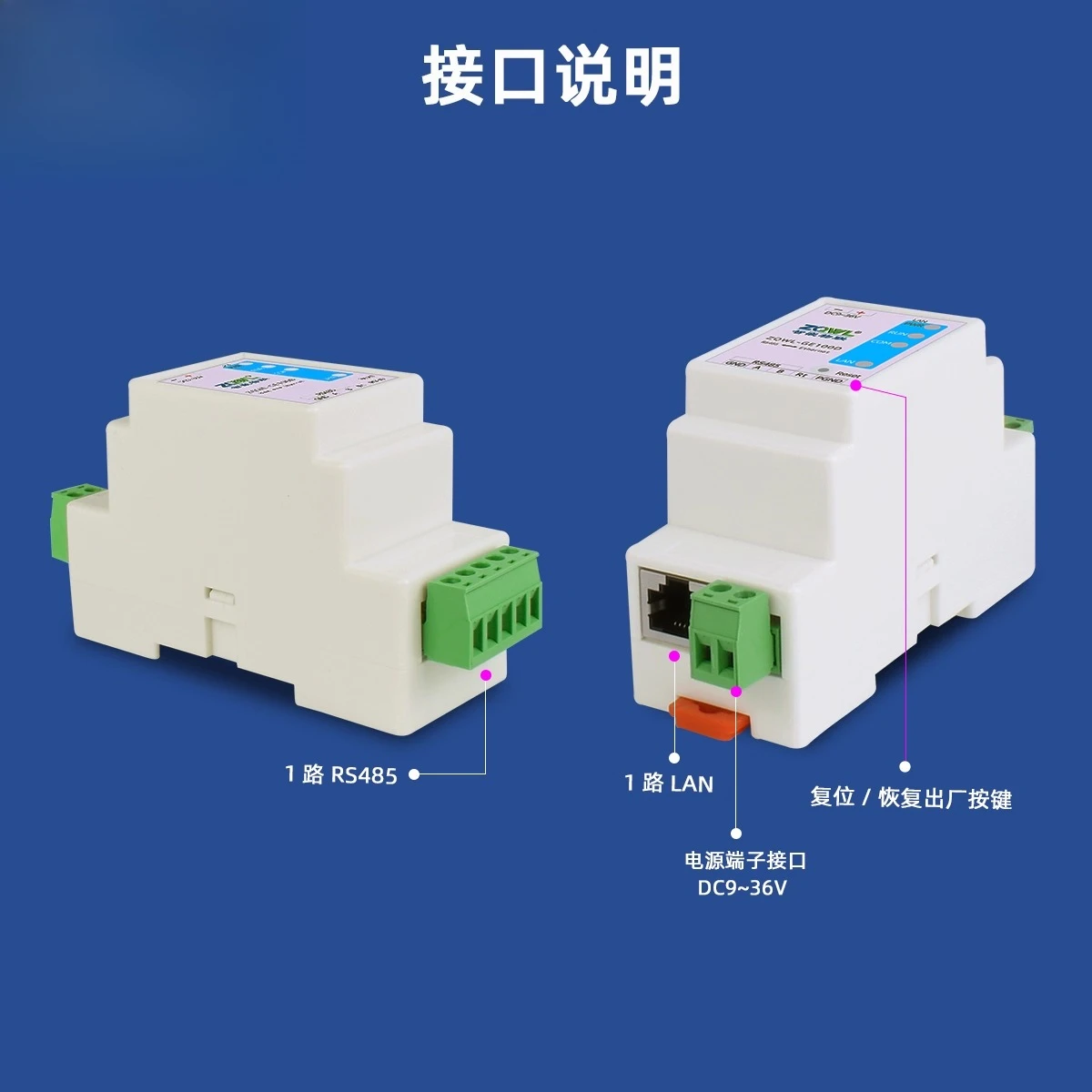 Single Serial Server 1 RS485 to Ethernet Module Modbus Gateway MQTT Serial to Network Port HTTP