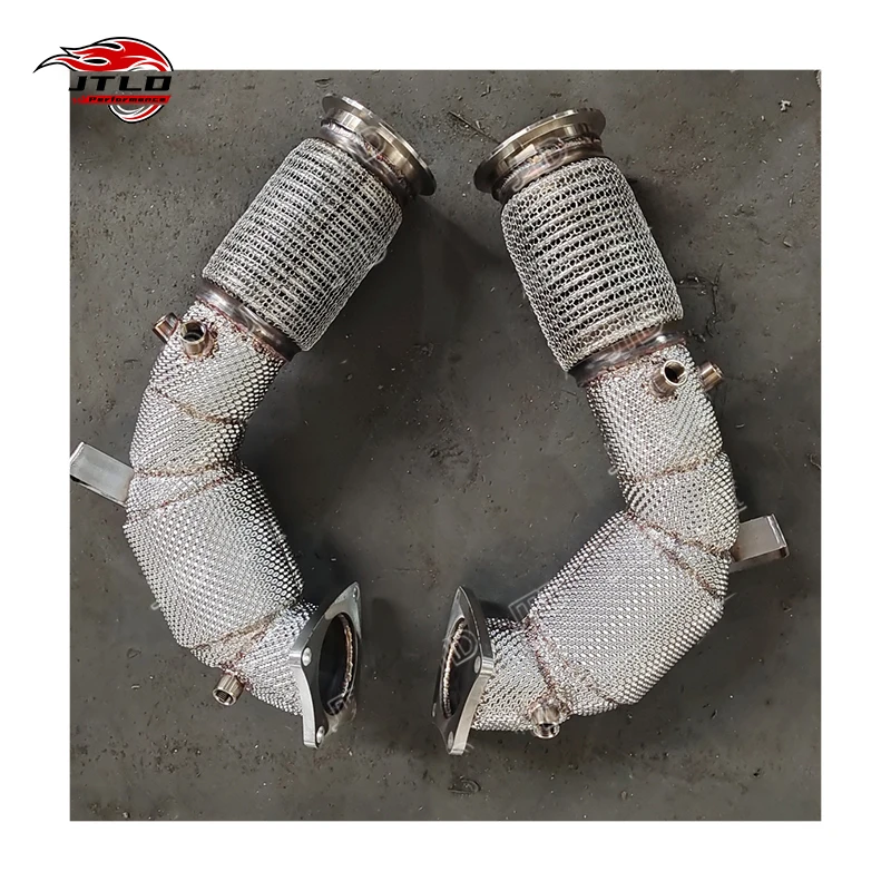 Professional Direct Fit Exhaust Upgrade For Audi R8 V10 5.2 FSI Stainless Steel Downpipe (4S Models)
