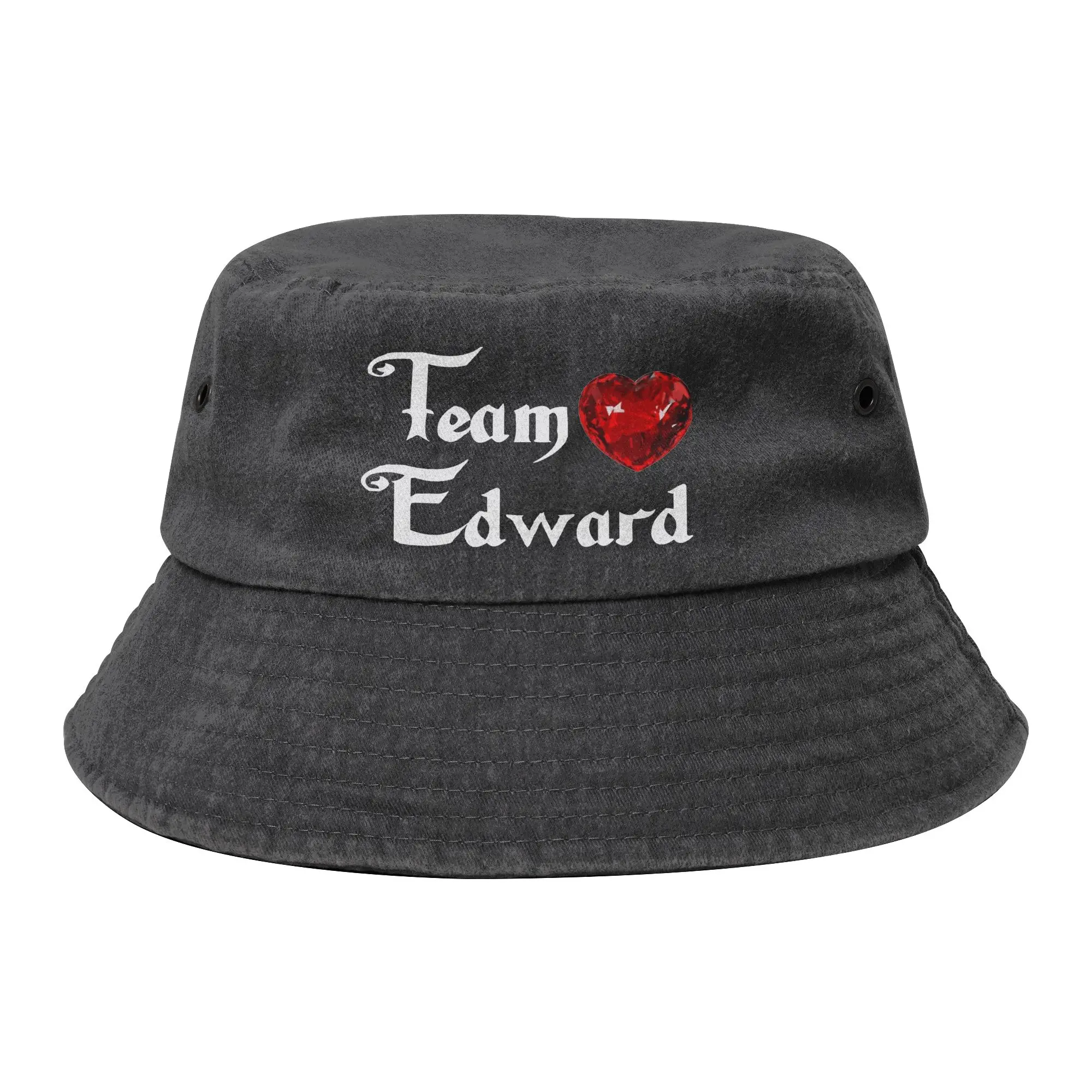 Unisex Bucket Hat Team Edward Twilight Summer Beach Hatwear Packable Outdoor Fisherman Hats  Bob Hats Birthday Gift Idea