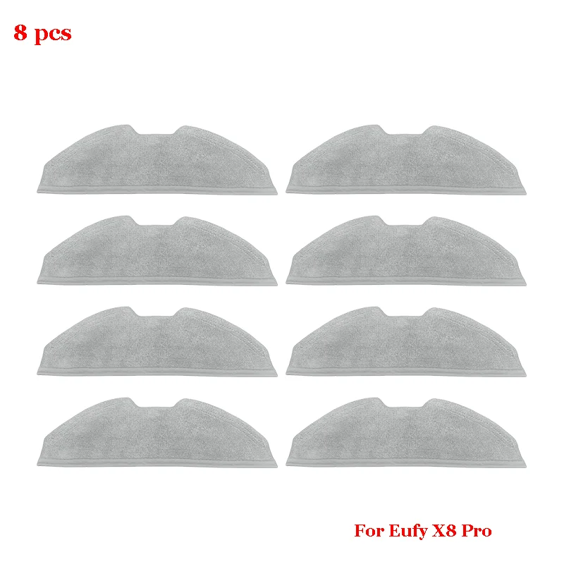 Voor Eufy X8 Pro Robot Zijborstel Hepa Filters Mop Doeken Mop Doek Rag Stofzak Stofzuiger Onderdelen Vervanging Accessoires