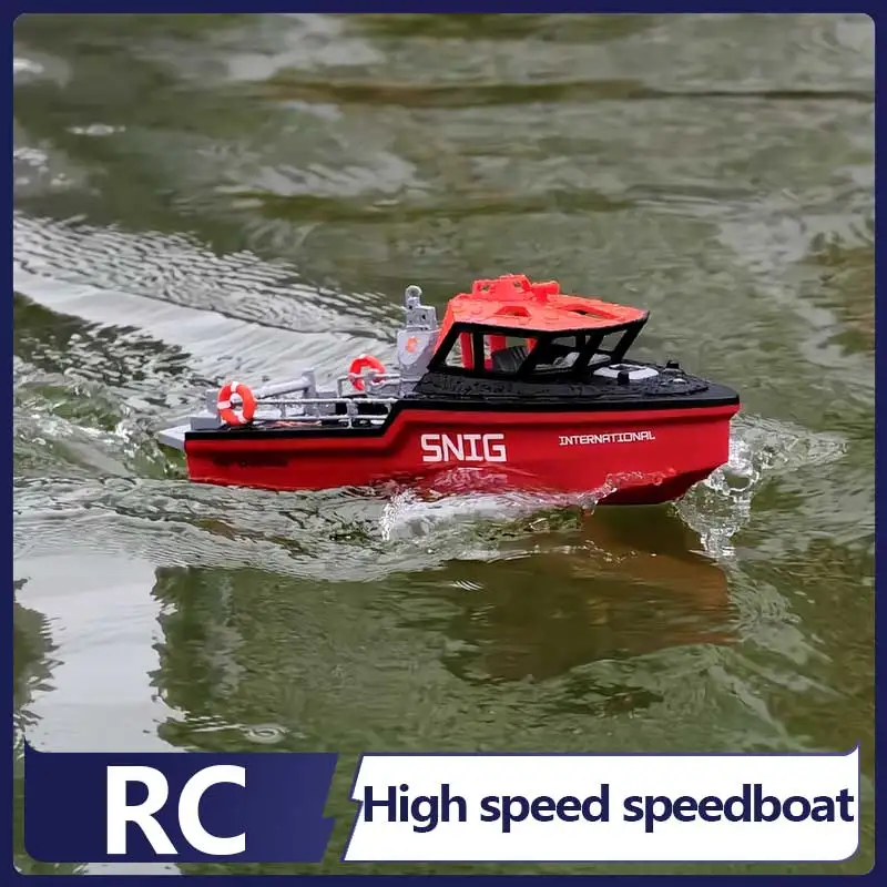 Remote Control Tugboat Ship Water Remote Control Boat Toy Can Be Launched Boy Vortex Jet Model Boat, Rc High-Speed Speedboat