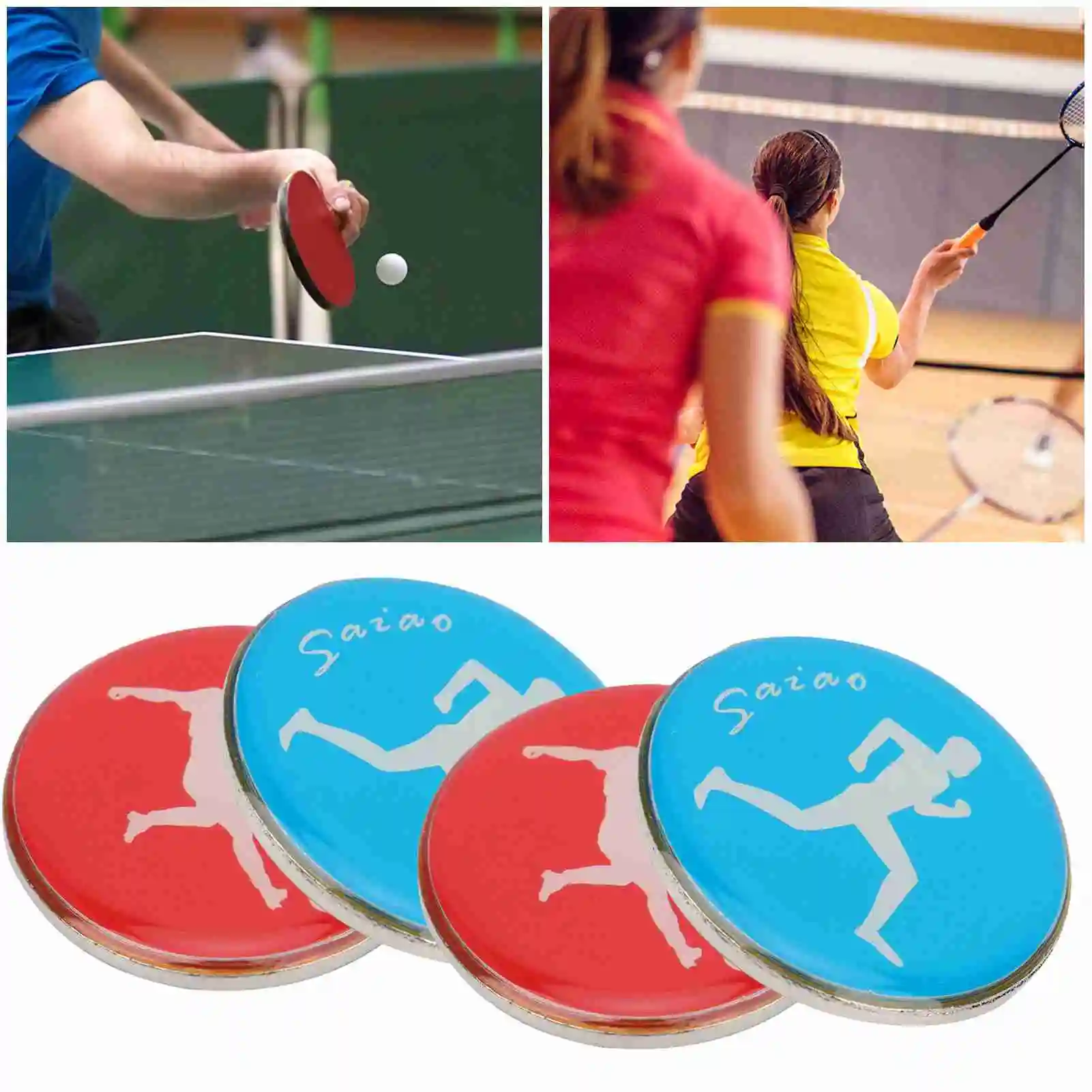 4pcs TwoSided Referee Toss Coin For Soccer Football Volleyball Table Tennis Toss Coin