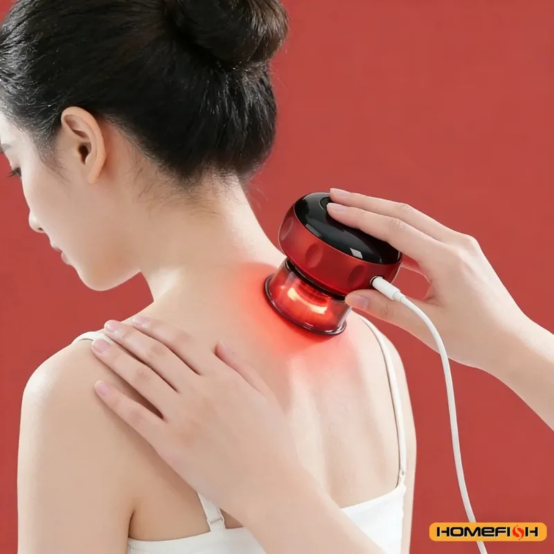 

Smart Vacuum Cupping Gua Sha Instrument Electric Breathing Heat Therapy Massager Meridian Dredging Body Relief Suction Scraping