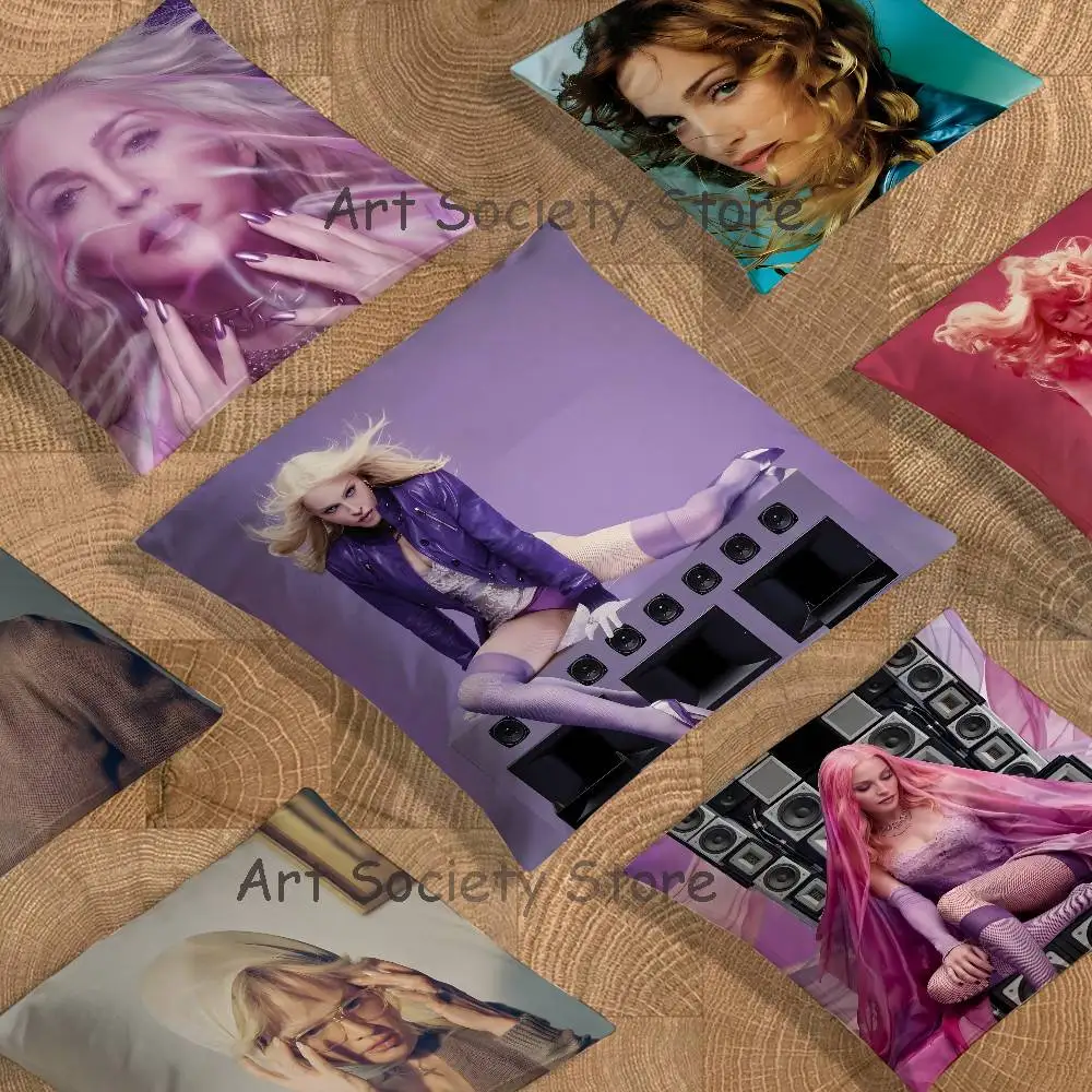 Singer Confessions M-Madonna 2026 Anime Celebrity Merchandise All-Match Printed Pillow Case Sofa Car Room Decoration Protector