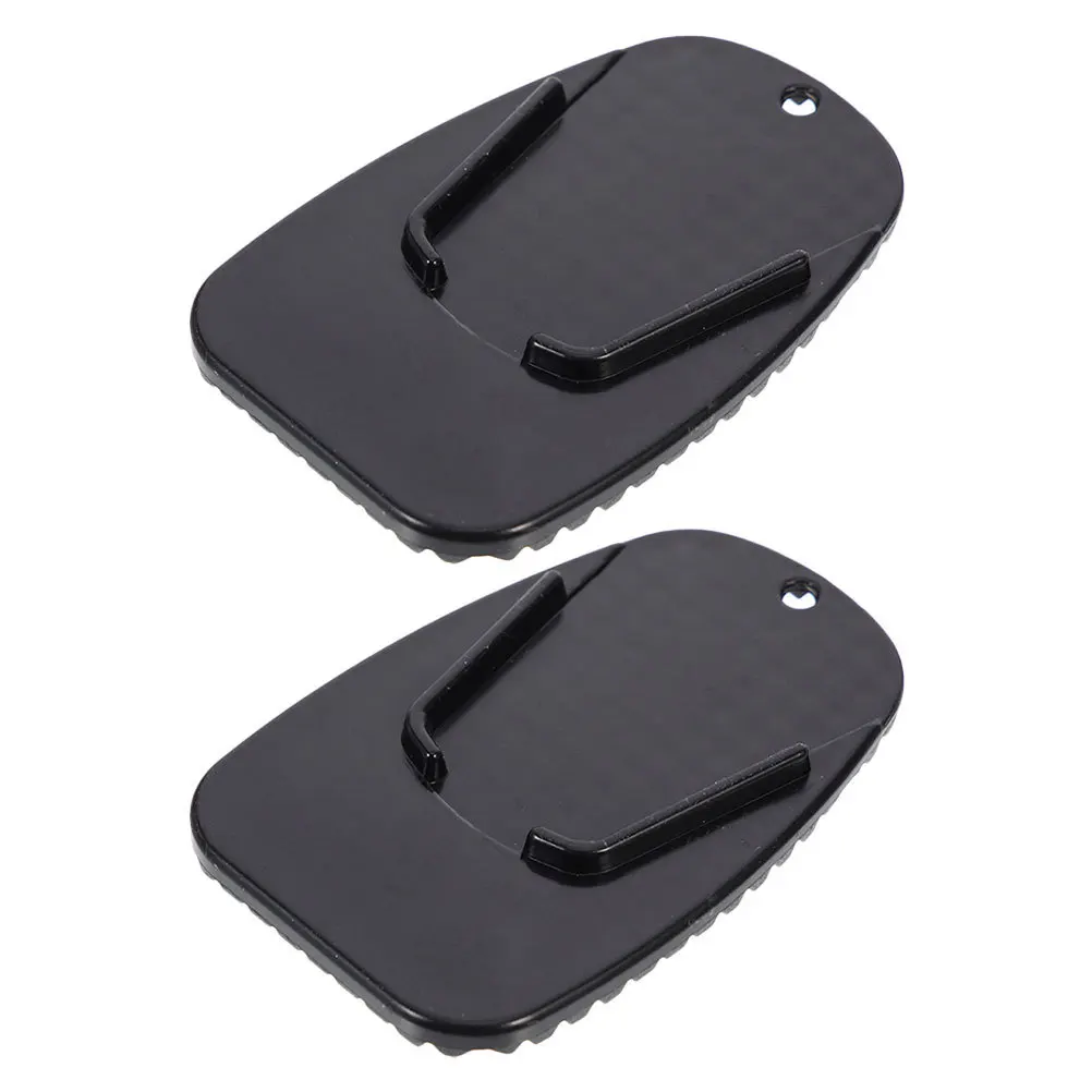 

2Pcs Motorcycle Side Stand Pad ABS Anti-Slip Motorbike Support Plate for Stable Parking on Soft Ground Grass Camping