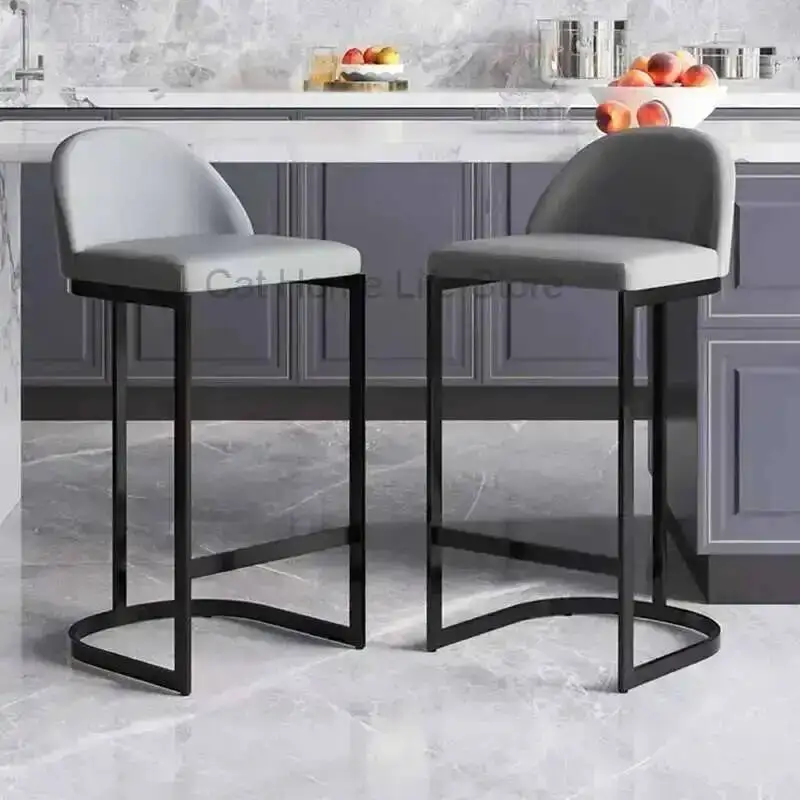 

Barber Nordic Professional Velvet Office Chair Bar Modern Luxury Bar Chair Reception Desk Taburete Alto Home Bar Chair