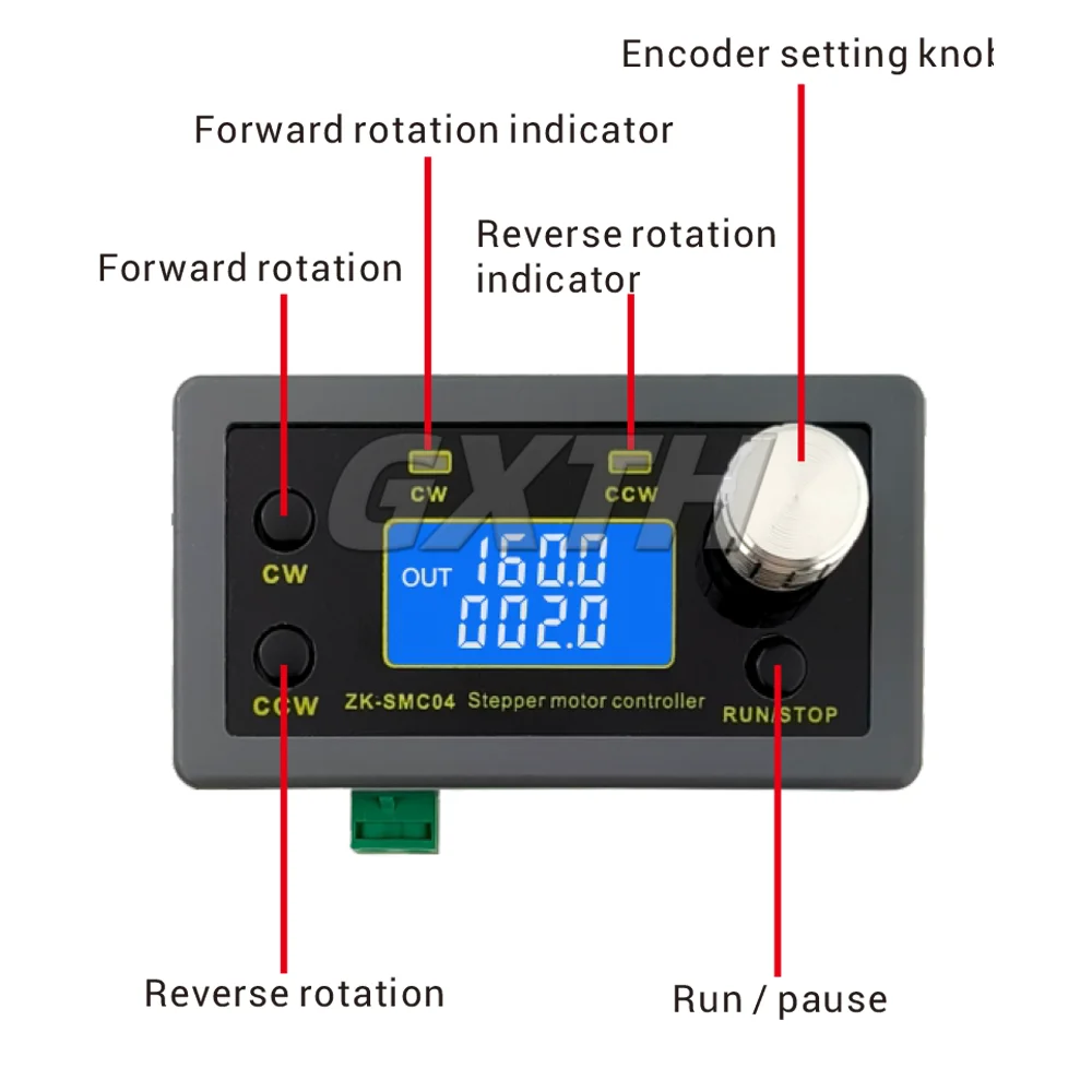 42 57 Controller driver motore passo-passo Ad alta potenza 6.6A Driver di controllo avanti e indietro Segnale esterno di comunicazione integrato