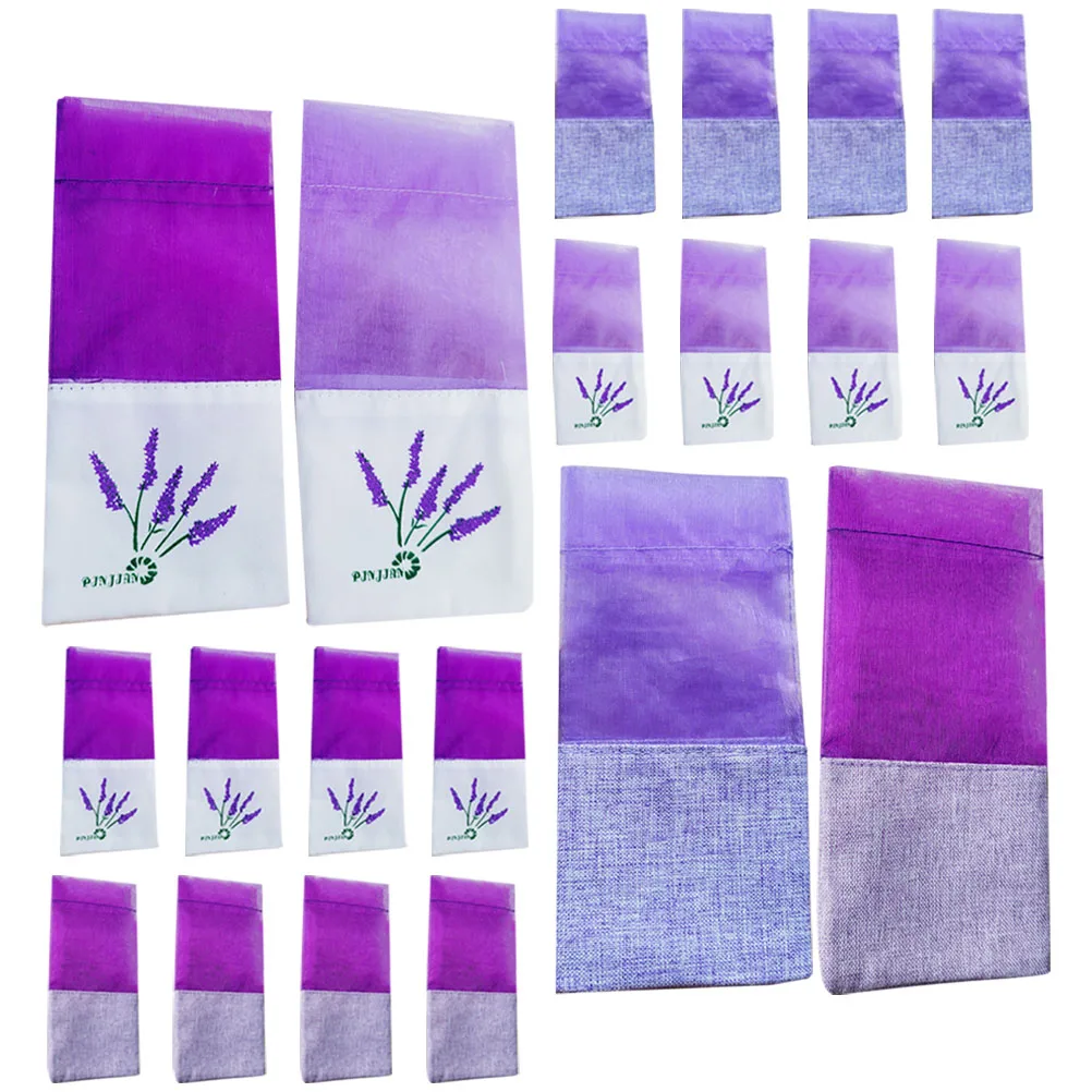 

20pcs Lavender Sachet Bags Empty Fragrance Packing Breathable Portable Wardrobe Linen Scented Decorative Pouches Air Freshener