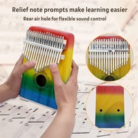 Kalimba Thumb Piano 17 Keys Finger Piano Combinations Wood Musical Instruments Music Lover Gifts Portable Mbira Finger Piano