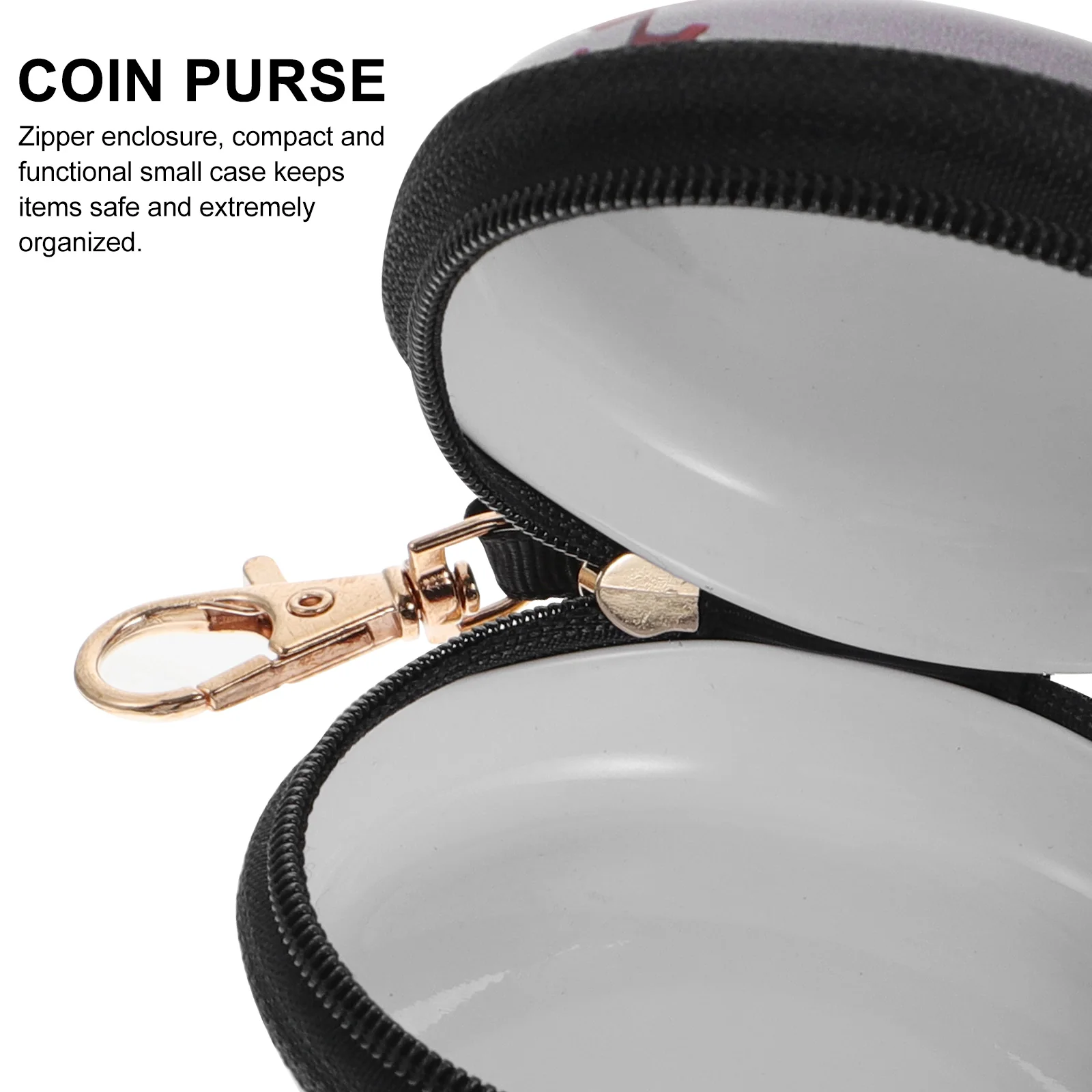 

2Pcs Cartoon Coin Purse Mini Wallet Tinplate Ball Pattern Small Change Purse Zipper Case Key Earphone Storage Organizer