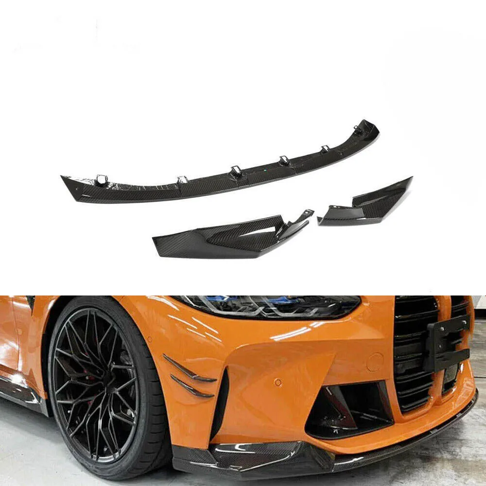 

For 21-23BMW G80 M3 G82 G83 M4 Dry Carbon G8x M3 Front Bumper Splitter