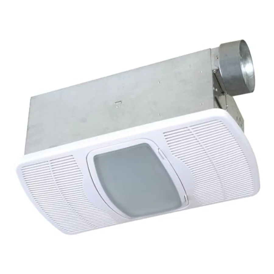 

Air King AK55L Combination Ceramic Heater with Exhaust Fan and Light for Indoor Use in Bathrooms and Small Rooms Provides Effic
