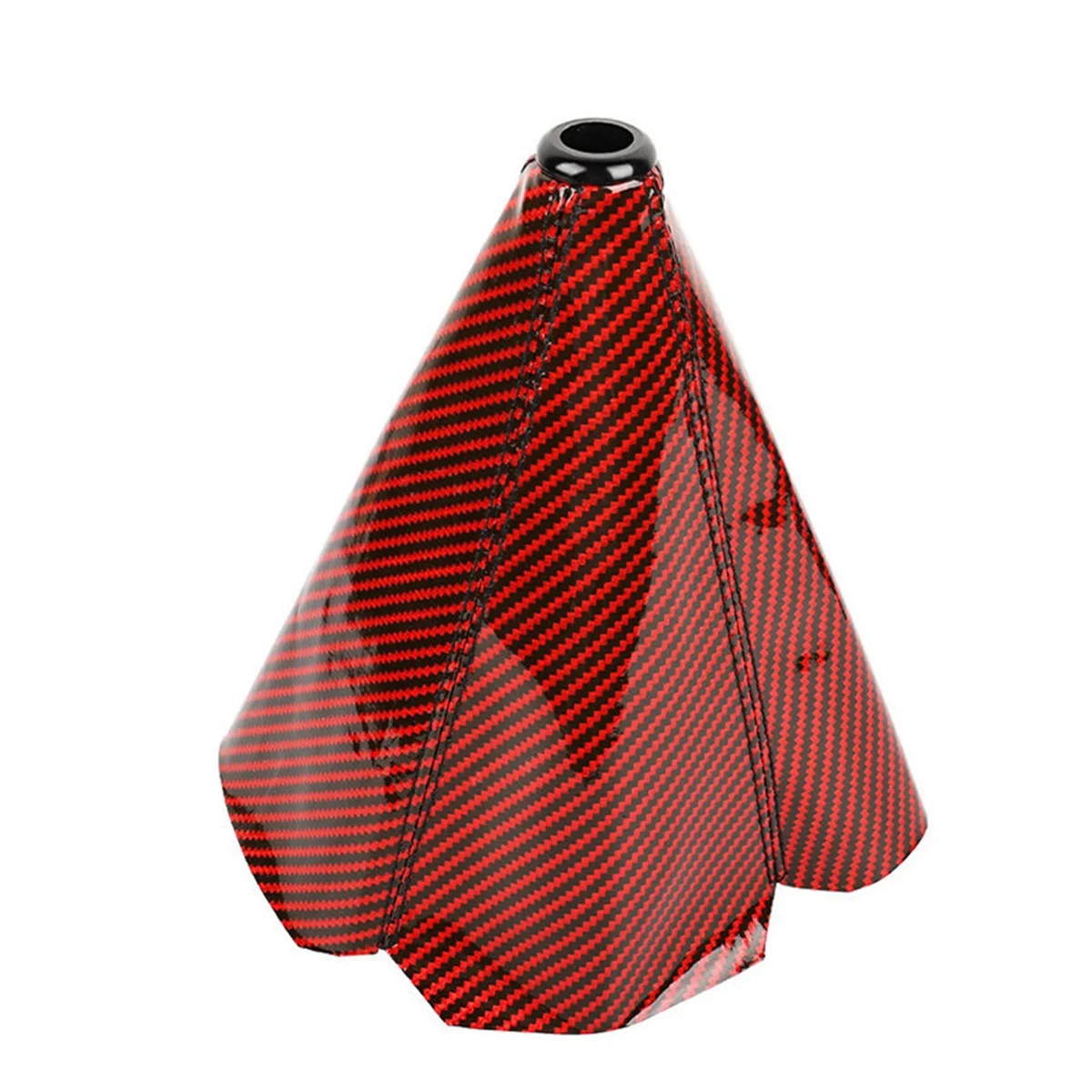 Carbon Fiber Red Shift Boot Stitch Cover For Gear Cover Shifter Shift Knob MT AT