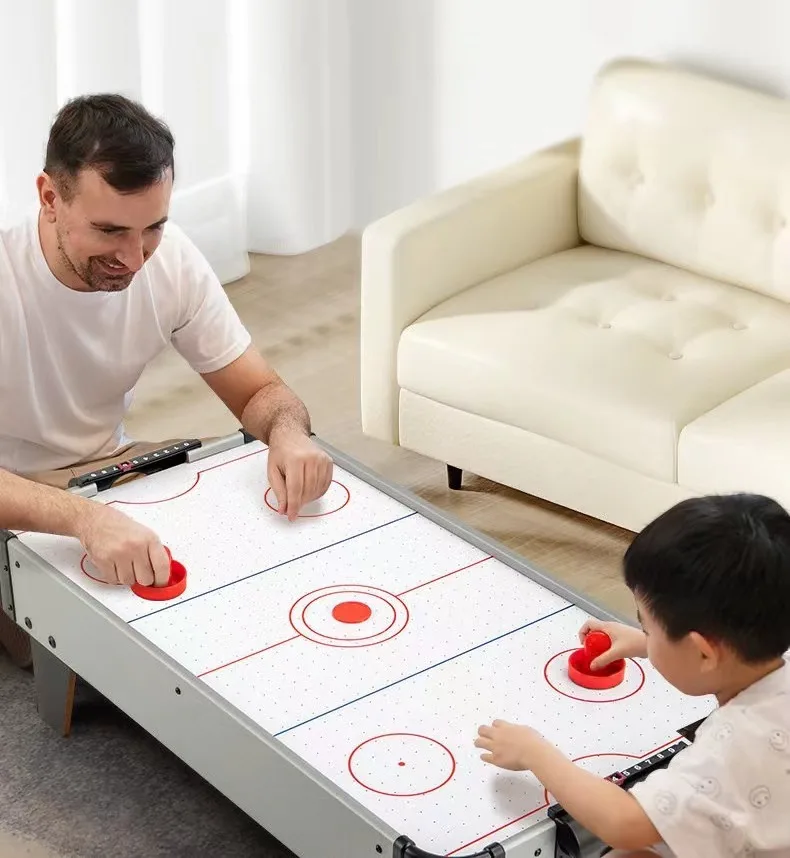 

Air Hockey Table Electric Fan with Electric Motor, Plug-in + Blower Set, for Playroom, Kids, Adults
