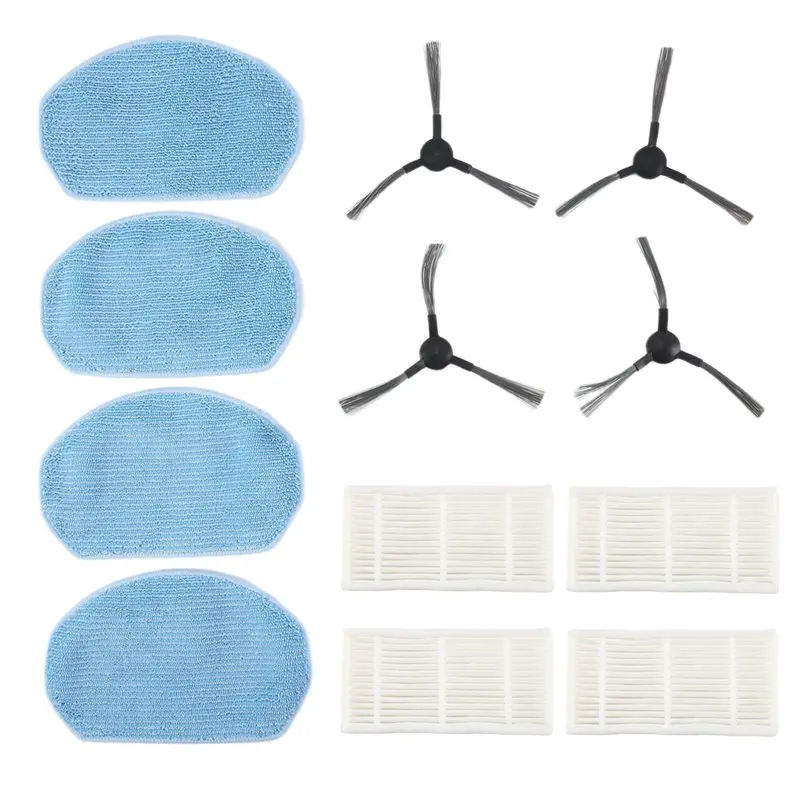 A92P 12PCS Side Brush Hepa Filter Mop Cloth Formidea VCR04G Robot Vacuum Replacement Accessories