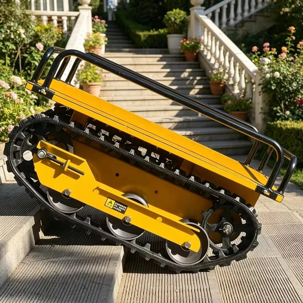 Hot Selling Electric Crawler Carrier Wireless Remote Control Dumper All-Terrain Tracked Utility Cart for Orchard Garden