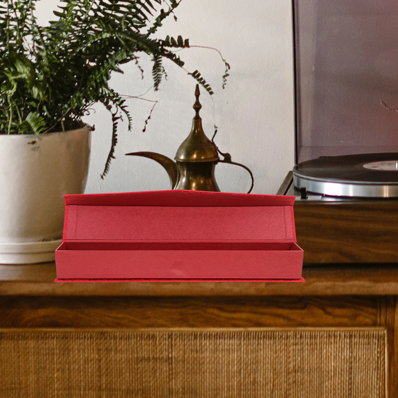 1pc Scroll Painting Storage Box Chinese Calligraphy Art Gift Case Magnetic Lid Material For Collectibles Organization