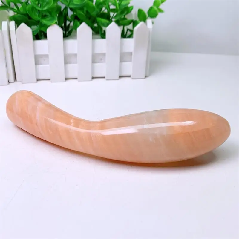 18cm Natural Yellow Aventurine Crystal Massage Yoni Wand Healing For Woman Health Or Gift Free Shipping 1PCS