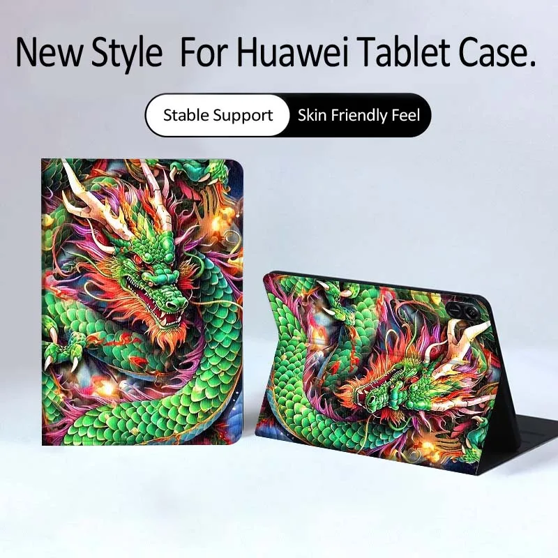 

Ancient style anime dragon Tablet Case For Huawei MatePad Pro Air 12 X Honor Pad 8 V8 9 13 GT GT2 3 12.6 13.3 Inch
