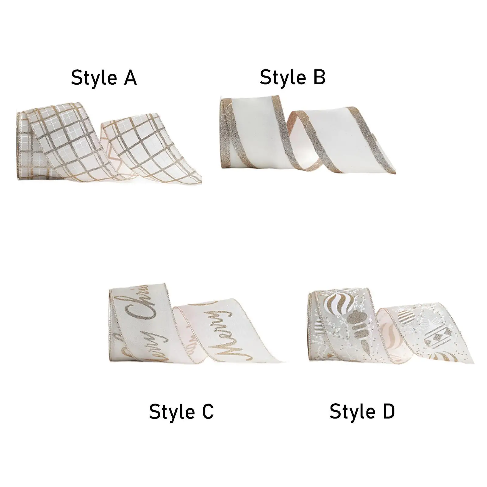 Fita de Natal para decoração de árvores e projetos de artesanato