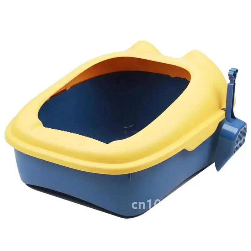 

Semi-enclosed cat litter box cat toilet pet supplies high border anti-splash cat litter box large cat litter shovel