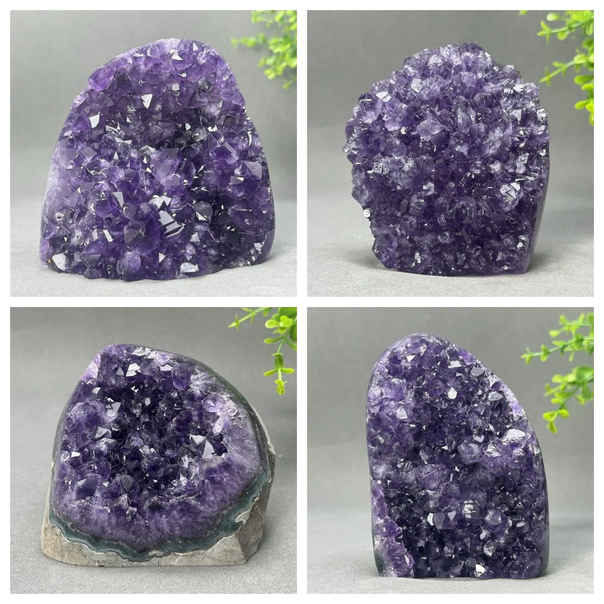 High Quality Uruguayan Amethyst Geode Quartz Crystal Cluster Home Office Decoration Reiki Healing Spiritual Meditation Cornucopi