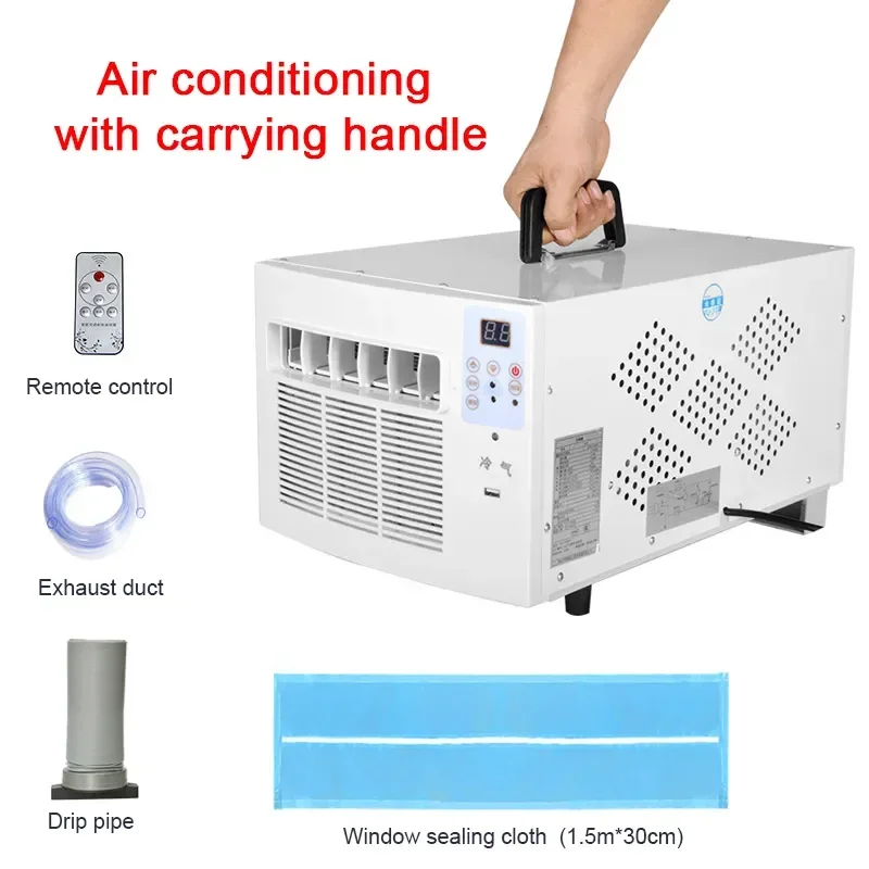 Home Portable Mobile Air Conditioning Dehumidification Desktop Mini Cooling Only Machine Free Installation with Remote Control