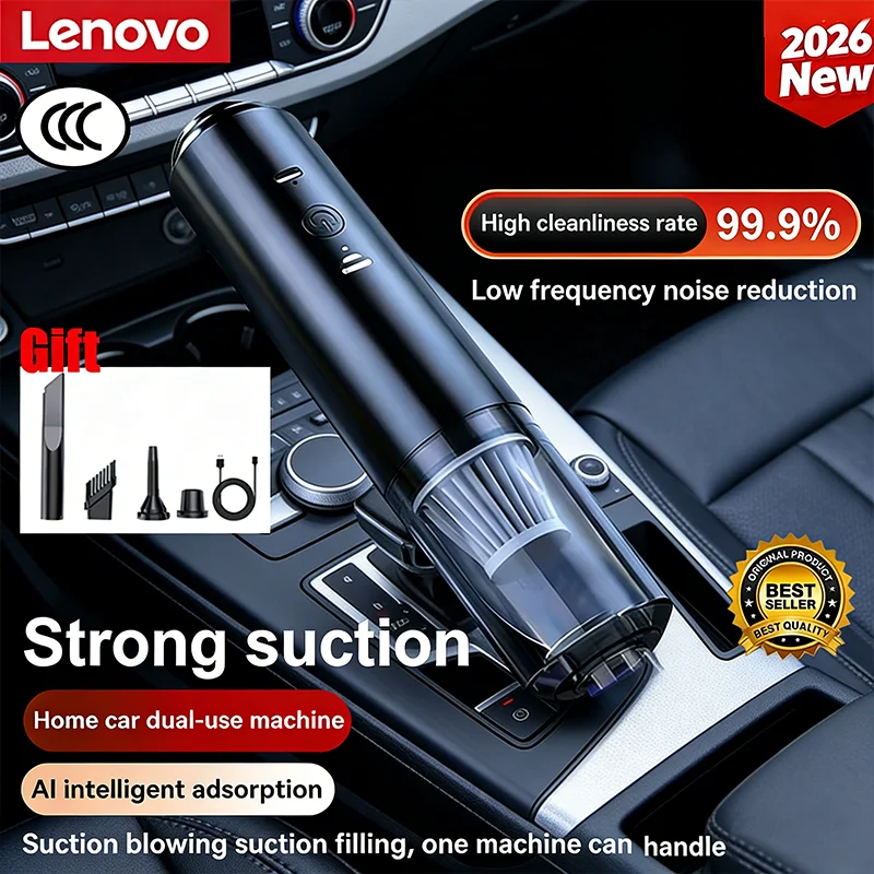 

Lenovo Pet Car Vacuum Cleaner Portable Dust Collector Car Vacuum Cleaner Powerful Suction Electric Wireless Smart Cleaning Home