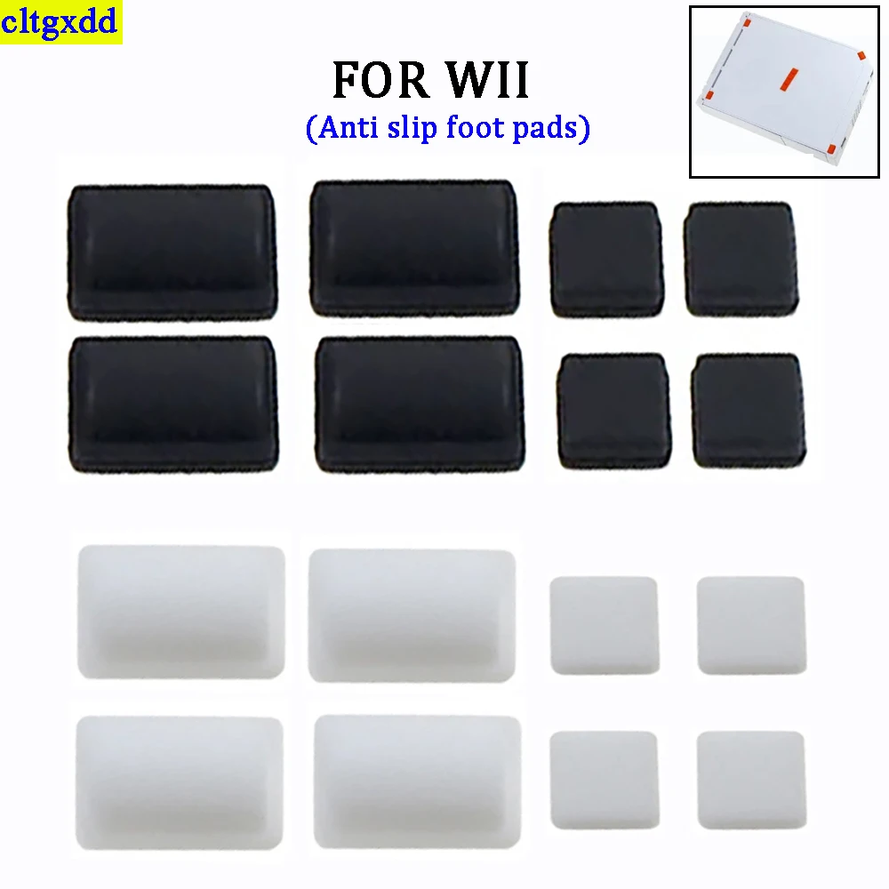 

Cltgxdd 1 set FOR WII console anti slip rubber pad dust plug screw foot cover rubber pad replacement